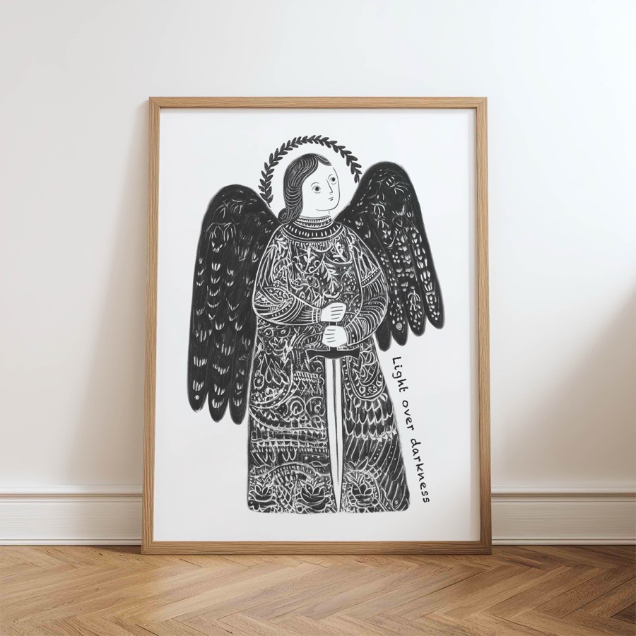 Saint Michael the Archangel printable Catholic art preview