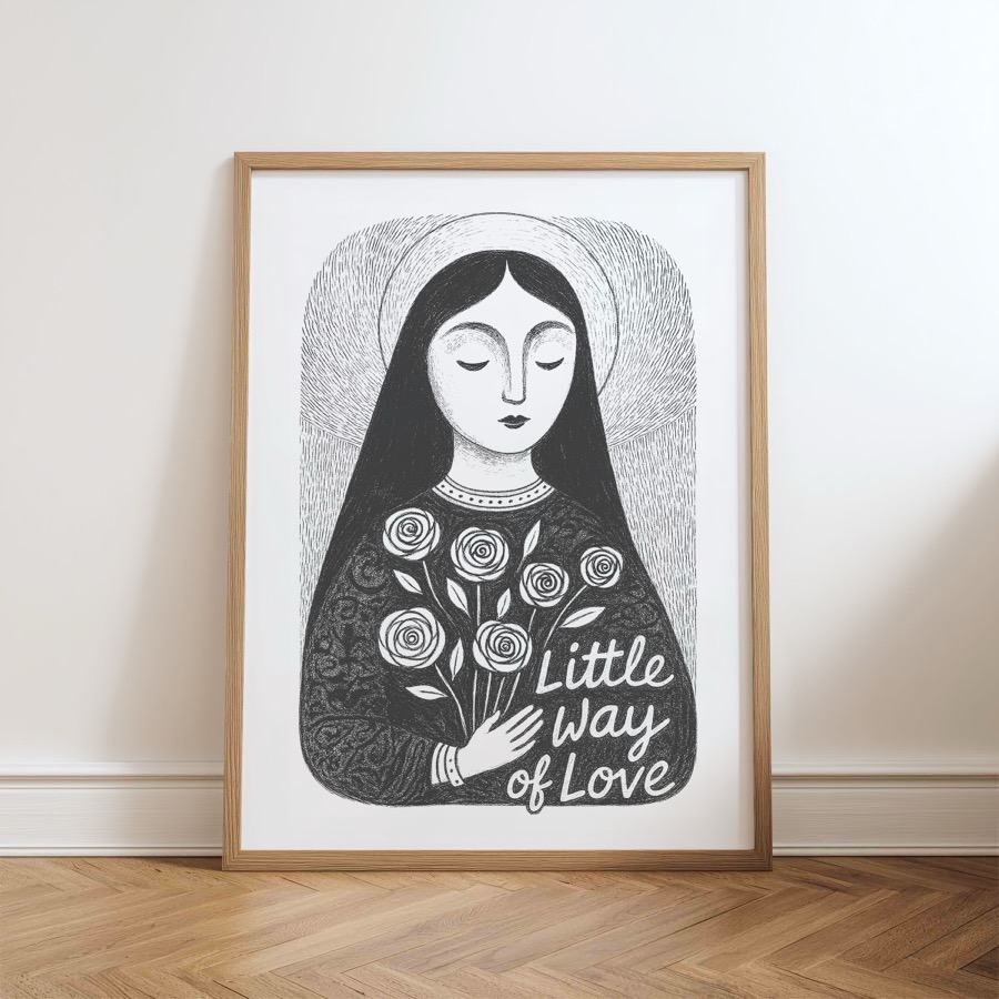 Saint Therese of Lisieux printable Catholic art preview